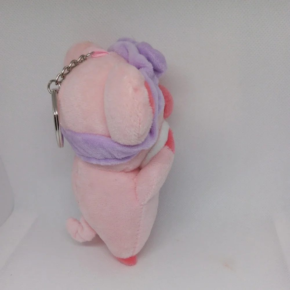 Cute Pig Keychain Plush Keyrings Stuffed Animals Backpack Clips Purse